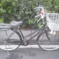 整備済み中古自転車　27インチ　税別￥9.980-　軽快車　ブラック1026の画像