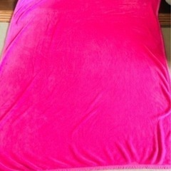 ピンク ブランケット 毛布 丸洗い〇の画像