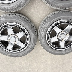 軽サイズ　タイヤ付きアルミホイールの画像