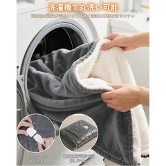 新品未使用！電気毛布 敷き掛け電気ブランケット ダブルサイズ　200x140cmの画像
