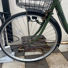 26インチ自転車　前輪パンクの画像