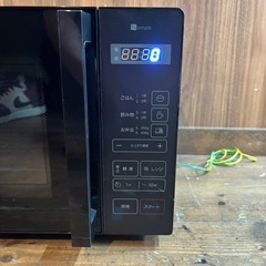 ニトリ BN20M BK 電子レンジ ブラック 2024年製 中古品 動作確認済みの画像