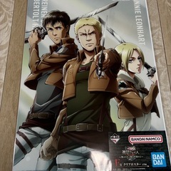 進撃の巨人　一番くじ　クリアポスター　の画像