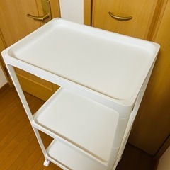 ニトリ　ランドリー 収納 ラック カナスタ 3段(ホワイト) 幅48×奥行34×高さ101cm   の画像