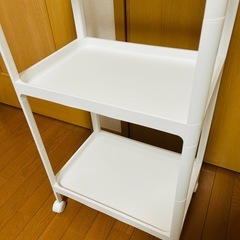 ニトリ　ランドリー 収納 ラック カナスタ 3段(ホワイト) 幅48×奥行34×高さ101cm   の画像