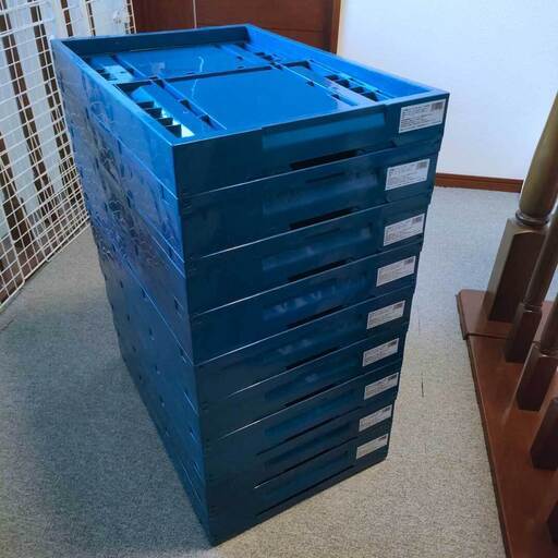 TRUSCO オリコン 折りたたみコンテナ 50L x 12個