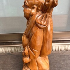 七福神　布袋さん　木彫りの画像