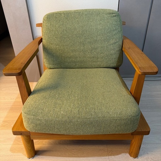 取引中:：1人掛けソファ　栗材使用　リビングハウスで 購入