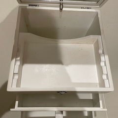 メイクボックス　引き出しミラー付き　ホワイト　25cm の画像