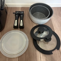 炊飯器　鍋　取手　蓋付きの画像
