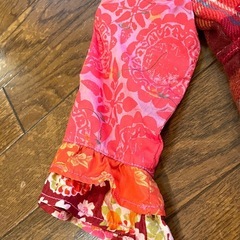 子供服 Oilily オイリリー チェック 柄 花柄 ワンピース　92の画像