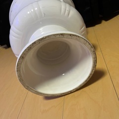 ロココ 植木鉢 傘立て 小物入れ インテリア 姫系 花台 陶器 白家具　の画像