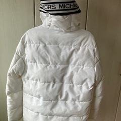 MICHAEL KORS マイケルコースフード付ホワイトダウンジャケット　サイズXSの画像