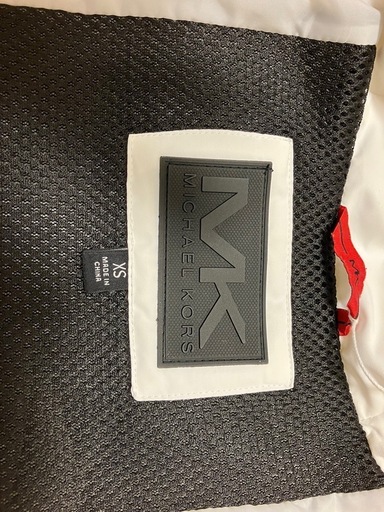 MICHAEL KORS マイケルコースフード付ホワイトダウンジャケット　サイズXS