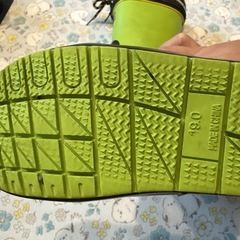 キッズ 長靴 19cm グリーン/ブラック の画像