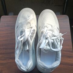 新品 26cm メンズ スニーカー ホワイト 厚底 シューズ 普段着 識別番号:【T440-S】の画像