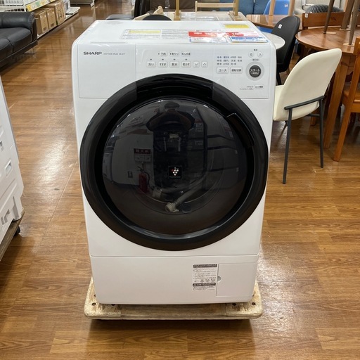 SHARP ES-S7F-WLドラム式洗濯乾燥機