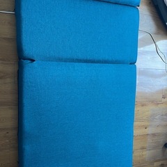 美品】2人掛け３way 座椅子　ローソファベッド 日本製  14段階角度調整 折りたたみの画像