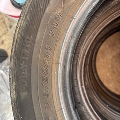 中古タイヤ（DUNLOP EC202）4本セット145//80R13（組み換え無料）の画像