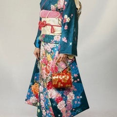振袖花柄フルセットの画像