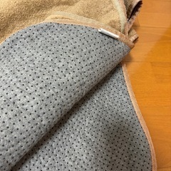 滑り止め付きラグ ブラウンの画像