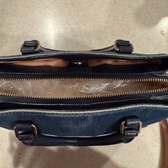 COACH デニムショルダーバッグの画像
