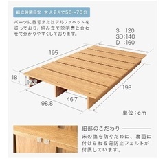 今年2月購入のセミダブルマットレスとすのこの画像