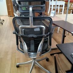 ★リユースのサカイつくば店★TK7021 エルゴヒューマン ワークチェア ブラック H125×D70×W65 クリーニング済みの画像