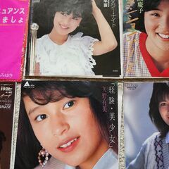 アイドル系6枚のシングルレコードの画像