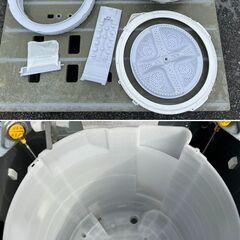 地域限定送料無料　美品シャープ家電セット！152L 2ドア 冷凍冷蔵庫・6㎏ 全自動洗濯機！新生活2点セットの画像