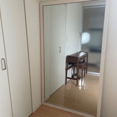 大型姿見 鏡 木製木枠（W1000xH1720mm)の画像