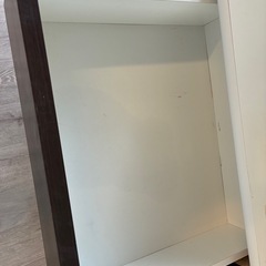カウンター棚　ゴミ箱収納の画像
