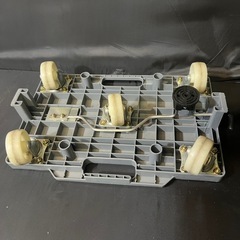 【業務用中古】KAWAJUN 平台車 ストッパー付き 5輪 台車 リカーキャリア　連結可　頑丈の画像