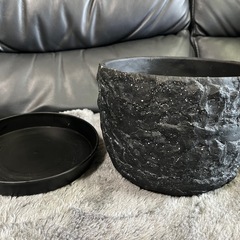 おしゃれな陶器製植木鉢　6号の画像