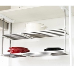 未使用　キッチン　吊り下げ　収納　ラック　水切りの画像