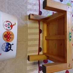 踏み台とラグ（持って行きます）の画像