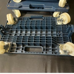 【業務用中古】KAWAJUN 平台車 4輪 台車 リカーキャリア連結可　頑丈の画像