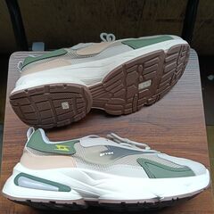 新品 26.5cm メンズ スニーカー ホワイト 厚底 シューズ 普段着 識別番号:【T445-S】の画像