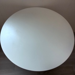 カフェテーブル 白 丸テーブル ダイニングテーブルの画像