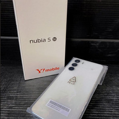 🐶「ジモティ見た」でドリンクプレゼント中‼🐶　【未使用品】Y！mobile　nubiaS 5G 　A403ZT　ホワイト　〇判定の画像