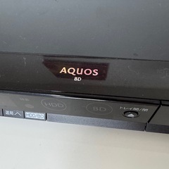 SHARP　ブルーレイディスクレコーダーの画像