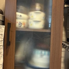 【12月お渡し】ニトリ　スリム　キャビネット　収納　食器棚の画像