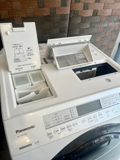 《売約済》NA-VX800BR 21年製　パナソニック Panasonic ドラム式 洗濯乾燥機 洗濯機 乾燥機 ナノイーX ヒートポンプ式 温水泡洗浄 スマホ連携 洗濯11kg 乾燥6kg 家電 中古家電 右開き Panasonic NA-VX800BR drum washer dryer heat pump nanoe-X smart laundry washer 11kg 6kg right-open washing machine reuse recycle