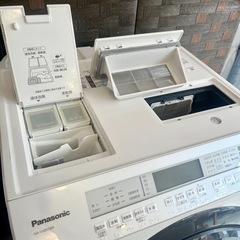 NA-VX800BR 21年製　パナソニック Panasonic ドラム式 洗濯乾燥機 洗濯機 乾燥機 ナノイーX ヒートポンプ式 温水泡洗浄 スマホ連携 洗濯11kg 乾燥6kg 家電 中古家電 右開き Panasonic NA-VX800BR drum washer dryer heat pump nanoe-X smart laundry washer 11kg 6kg right-open washing machine reuse recycleの画像