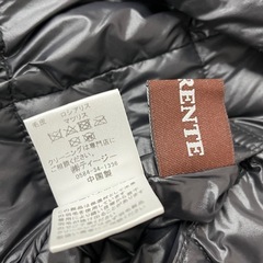 M【中古品】ARBORETNE　リバーシブル リス 毛皮 ダウンコート ロングコート レディース 黒 M~L 2way アウターの画像