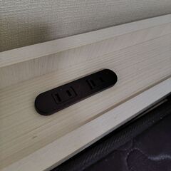シングルベッド　マットレス付きの画像