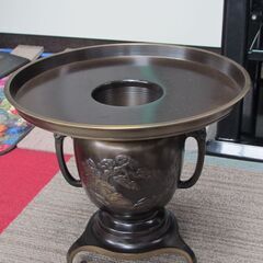 💗超レア品💗銅製花器💗２ウエイ使用出来ます　花瓶として花器として使えます　未使用保管品の画像