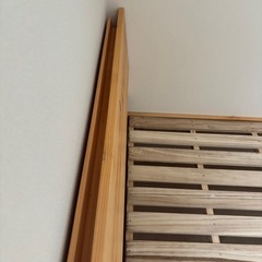 【引き取り限定】無垢　桧　ダブルベッドの画像