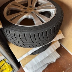 スタッドレスタイヤホイール付 18インチ YOKOHAMA ice GUARD IG30 225/45R18 4本セット クラウン の画像