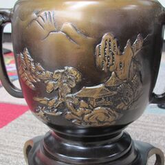 💗超レア品💗銅製花器💗２ウエイ使用出来ます　花瓶として花器として使えます　未使用保管品の画像